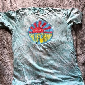 Chocolate Blue Tie Dye Logo Tee